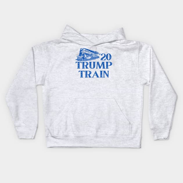 All Aboard the Trump Train Mask Sweatshirt Kids Hoodie by MalibuSun